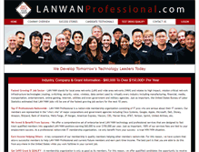 Tablet Screenshot of lanwanprofessional.com